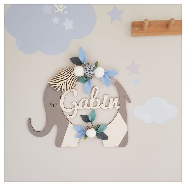couronne murale éléphant