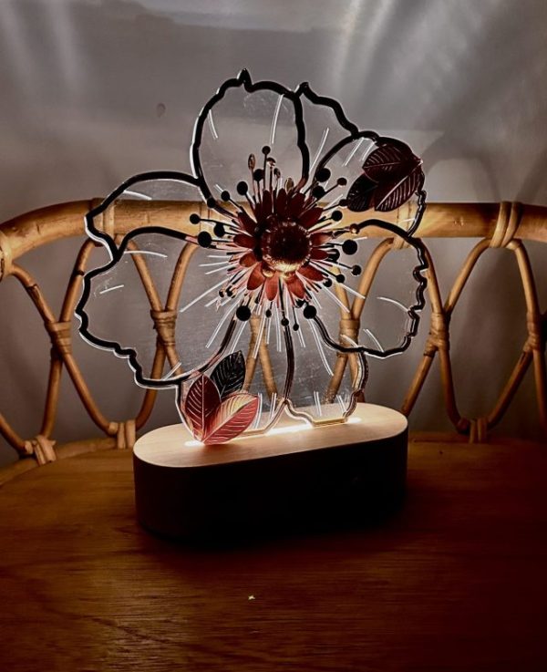 veilleuse fleur chambre bébé